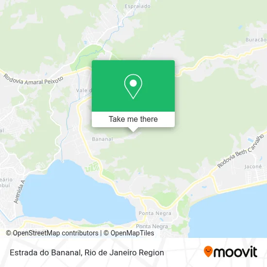 Estrada do Bananal map