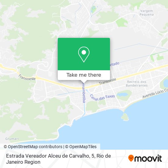Estrada Vereador Alceu de Carvalho, 5 map