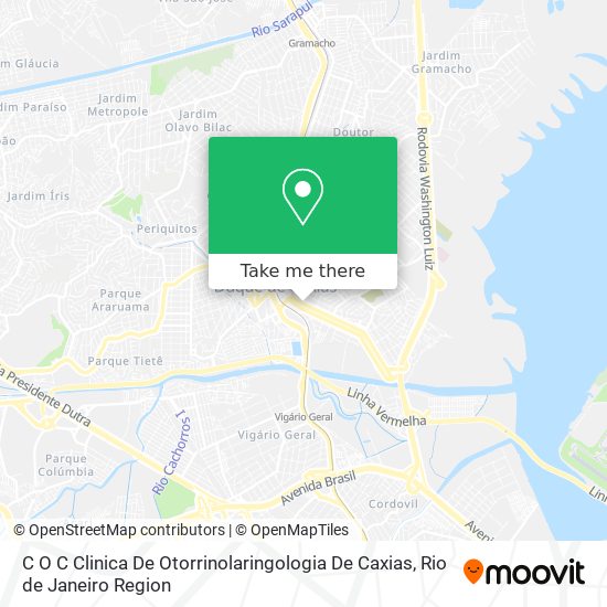 C O C Clinica De Otorrinolaringologia De Caxias map