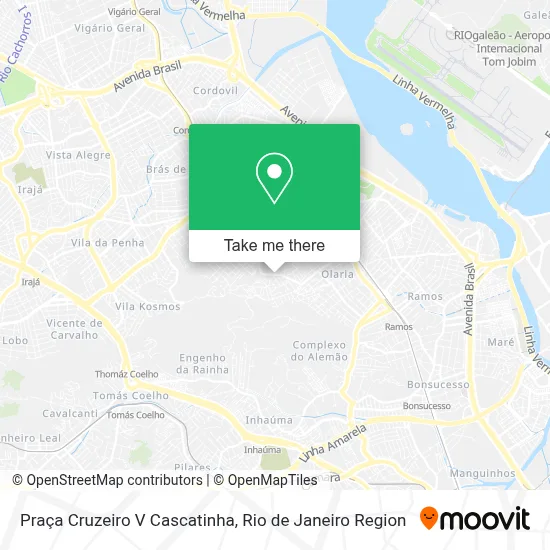 Praça Cruzeiro V Cascatinha map