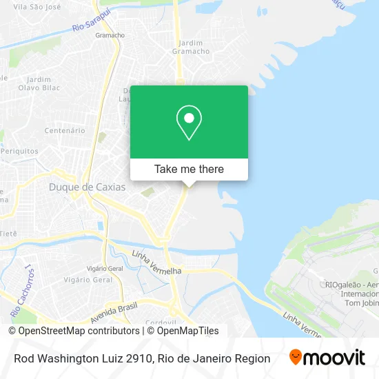 Rod Washington Luiz 2910 map