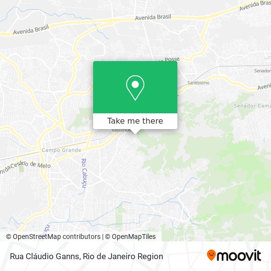 Mapa Rua Cláudio Ganns