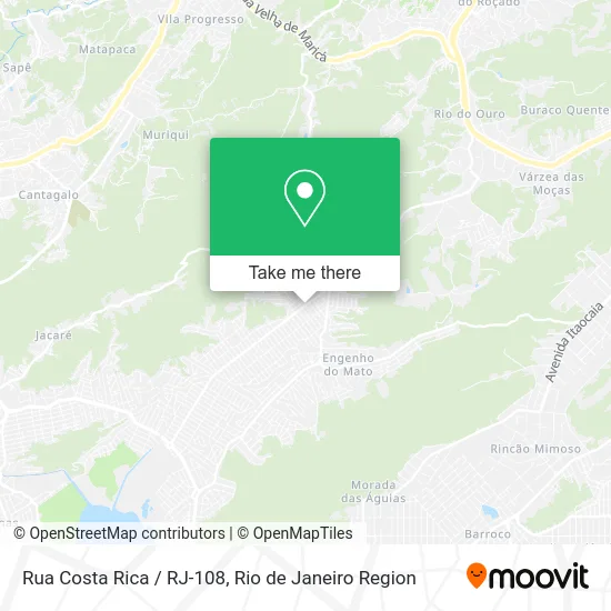 Rua Costa Rica / RJ-108 map