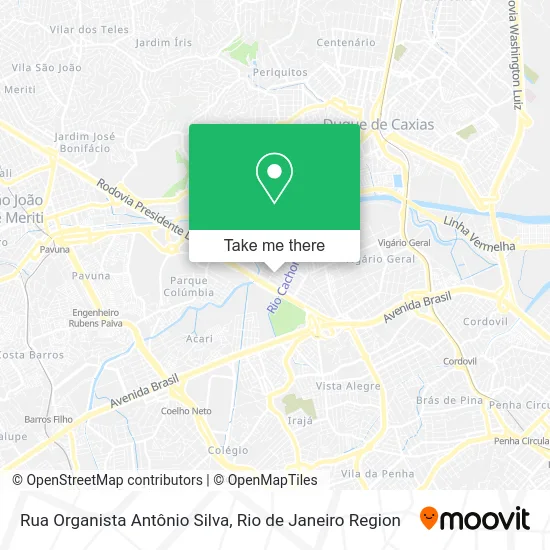 Rua Organista Antônio Silva map