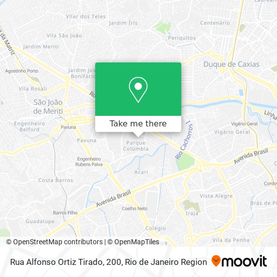 Mapa Rua Alfonso Ortiz Tirado, 200