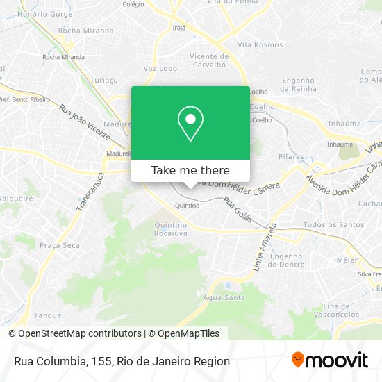 Rua Columbia, 155 map