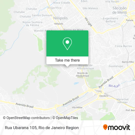 Rua Ubarana 105 map