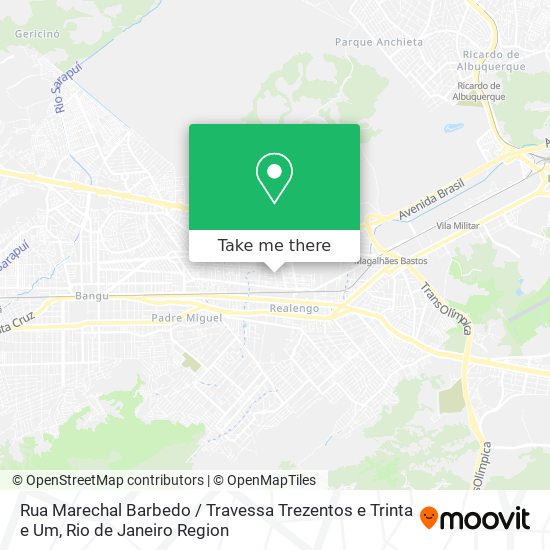 Rua Marechal Barbedo / Travessa Trezentos e Trinta e Um map