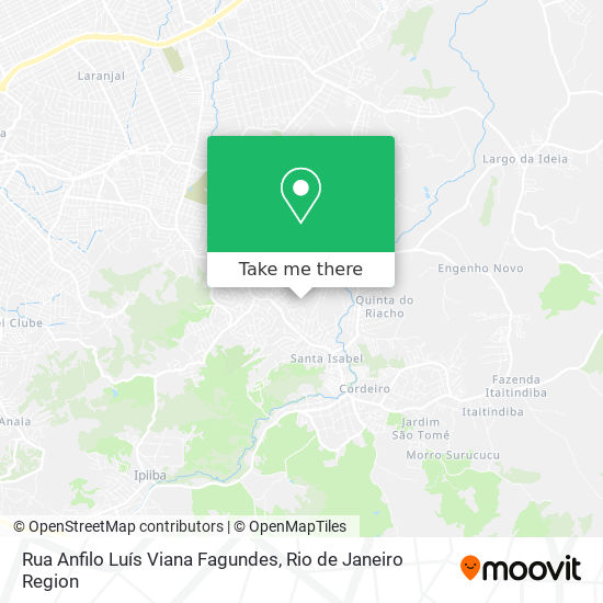 Mapa Rua Anfilo Luís Viana Fagundes