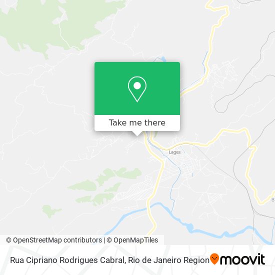 Mapa Rua Cipriano Rodrigues Cabral