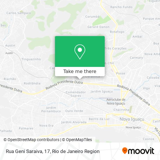 Mapa Rua Geni Saraiva, 17