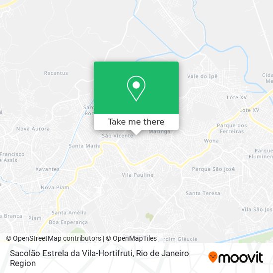Sacolão Estrela da Vila-Hortifruti map