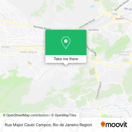 Rua Major Caubi Campos map