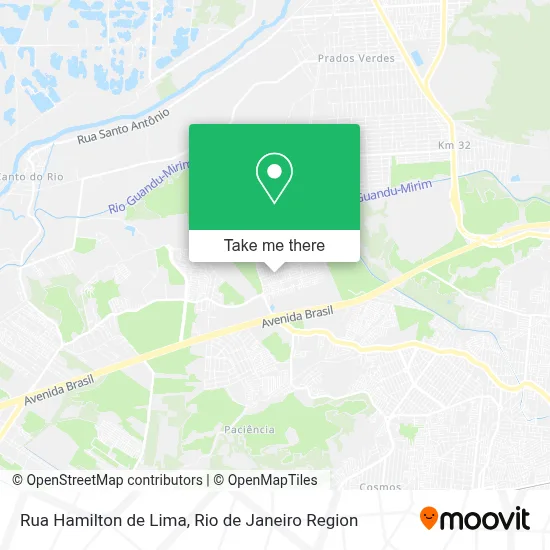 Rua Hamilton de Lima map
