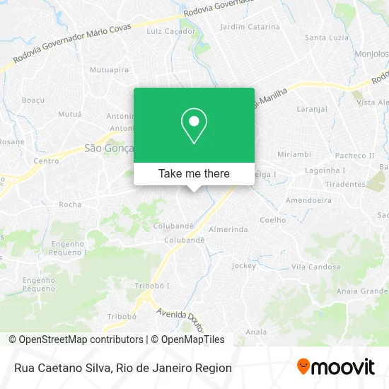 Rua Caetano Silva map