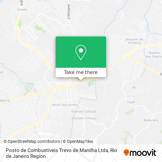Posto de Combustiveis Trevo de Manilha Ltda map