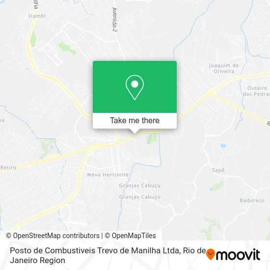 Posto de Combustiveis Trevo de Manilha Ltda map