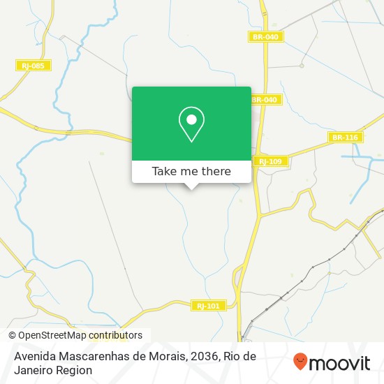 Mapa Avenida Mascarenhas de Morais, 2036