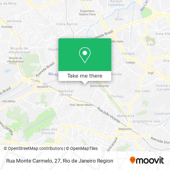 Mapa Rua Monte Carmelo, 27