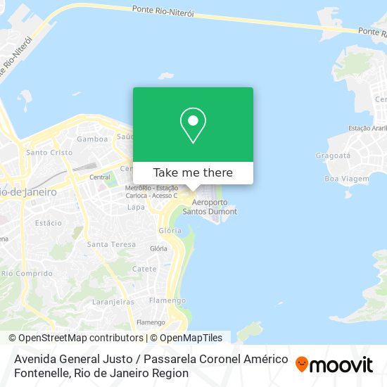 Avenida General Justo / Passarela Coronel Américo Fontenelle map