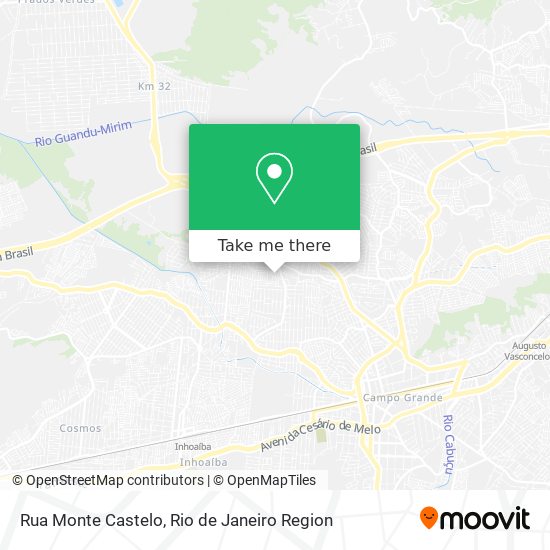 Rua Monte Castelo map