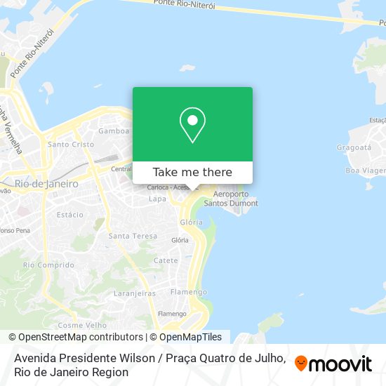 Avenida Presidente Wilson / Praça Quatro de Julho map