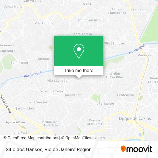 Sítio dos Gansos map