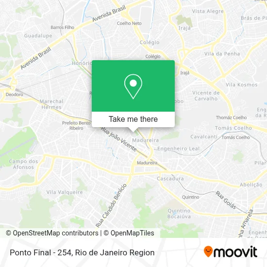 Ponto Final - 254 map