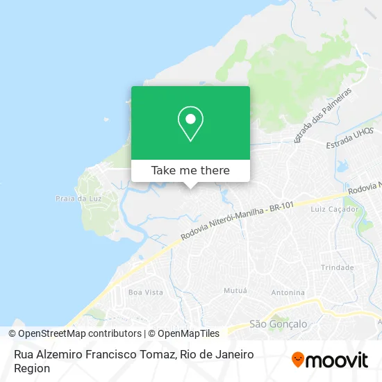 Rua Alzemiro Francisco Tomaz map