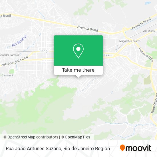 Rua João Antunes Suzano map