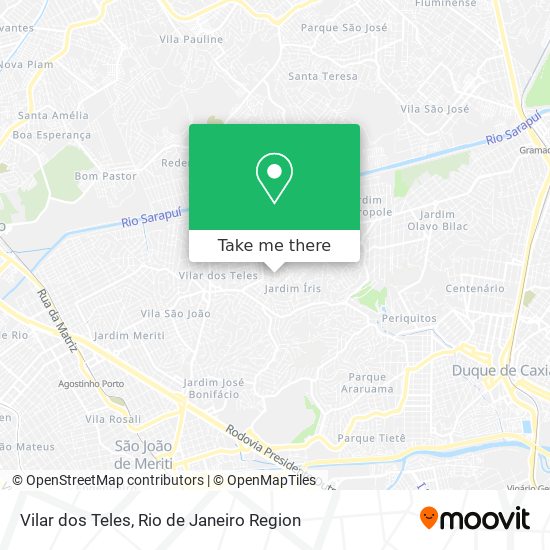 Vilar dos Teles map