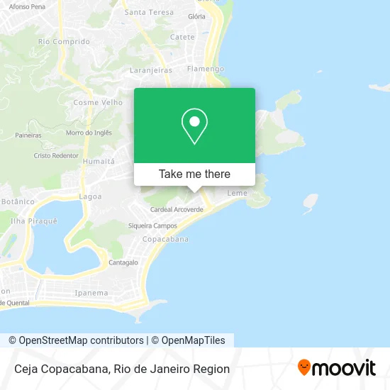 Ceja Copacabana map