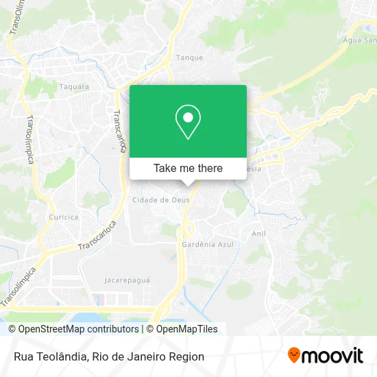 Rua Teolândia map