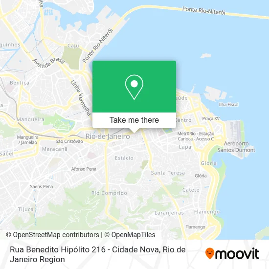 Rua Benedito Hipólito 216 - Cidade Nova map