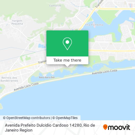 Mapa Avenida Prefeito Dulcídio Cardoso 14280