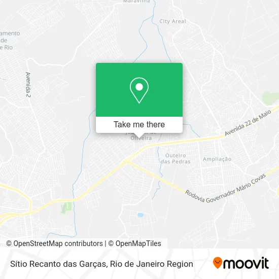 Sítio Recanto das Garças map
