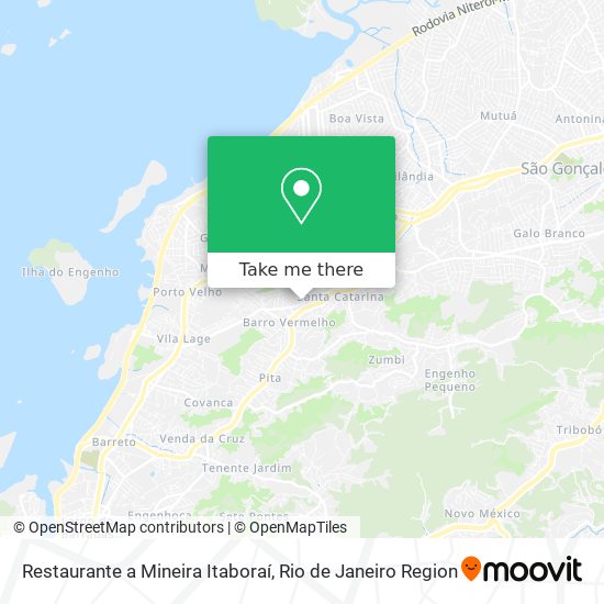 Mapa Restaurante a Mineira Itaboraí
