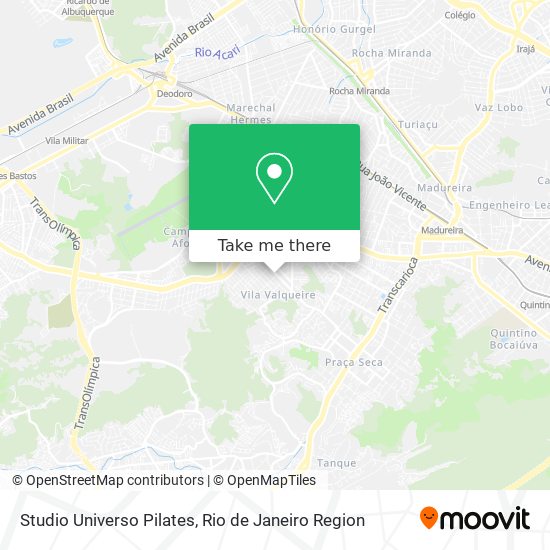 Mapa Studio Universo Pilates