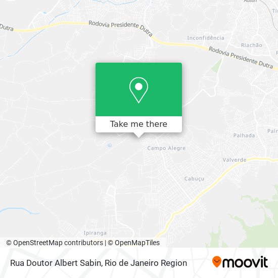 Rua Doutor Albert Sabin map