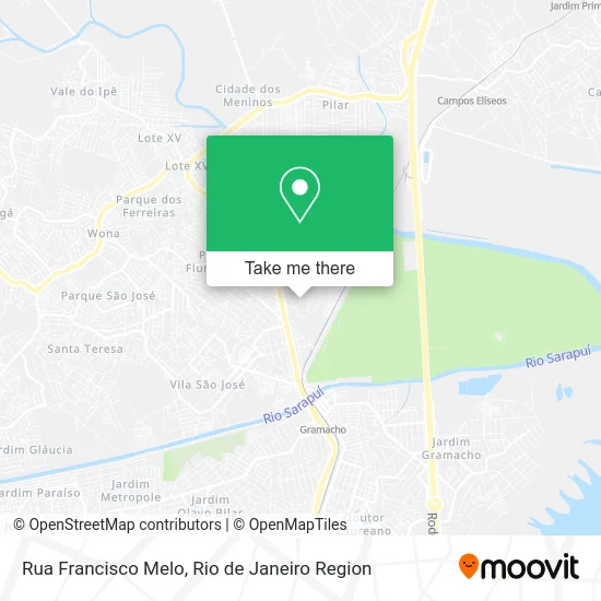 Rua Francisco Melo map