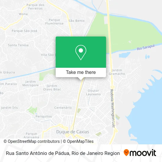 Rua Santo Antônio de Pádua map
