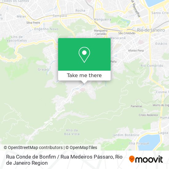 Rua Conde de Bonfim / Rua Medeiros Pássaro map