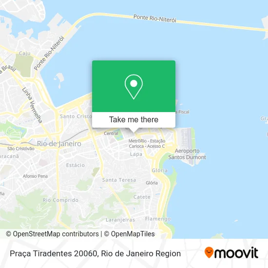 Praça Tiradentes 20060 map