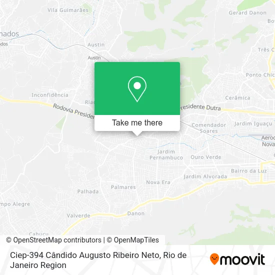Ciep-394 Cândido Augusto Ribeiro Neto map