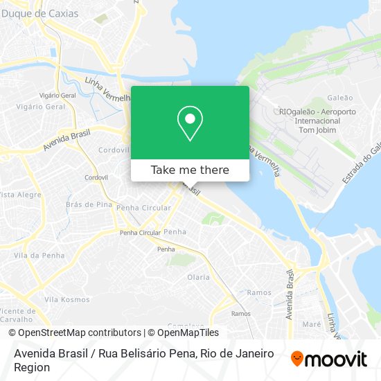 Mapa Avenida Brasil / Rua Belisário Pena