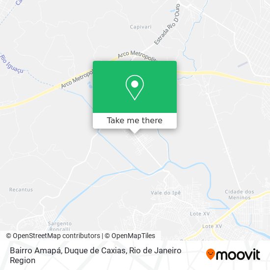 Mapa Bairro Amapá, Duque de Caxias