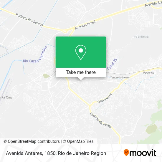 Avenida Antares, 1850 map