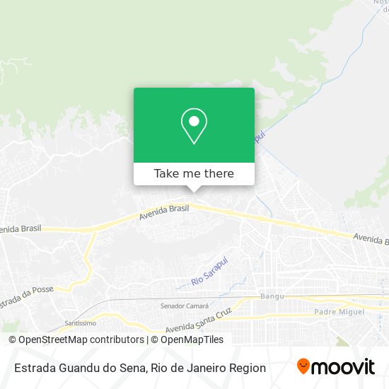 Estrada Guandu do Sena map