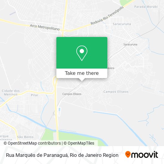Mapa Rua Marquês de Paranaguá