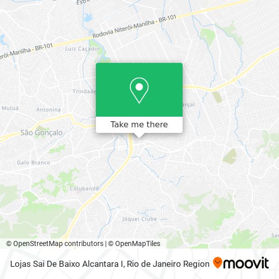 Mapa Lojas Sai De Baixo Alcantara I